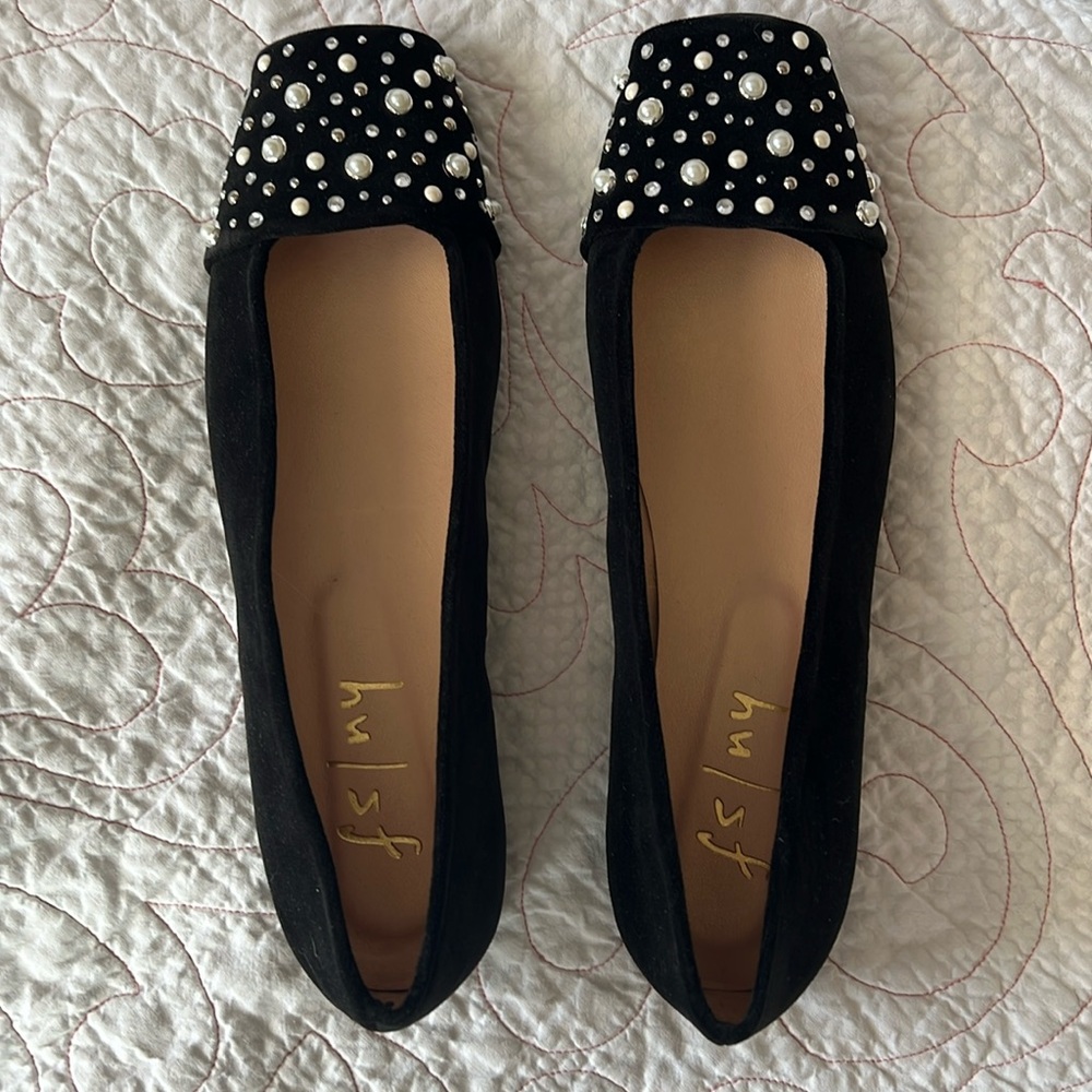 French Sole New York Via embellished ballet flats